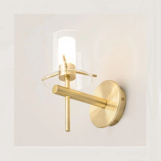 Yehuda 1 - Light Brass Armed Sconce