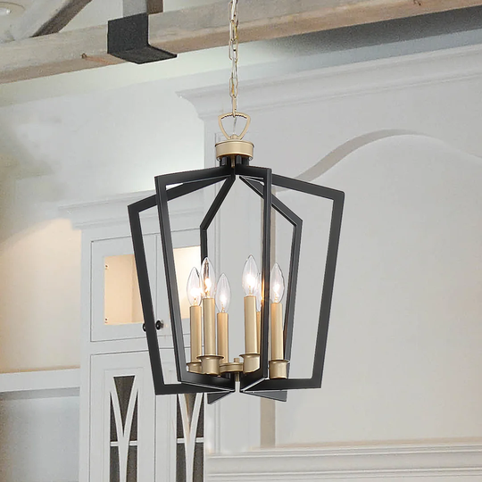 Charli 6 - Light Lantern Geometric Pendant