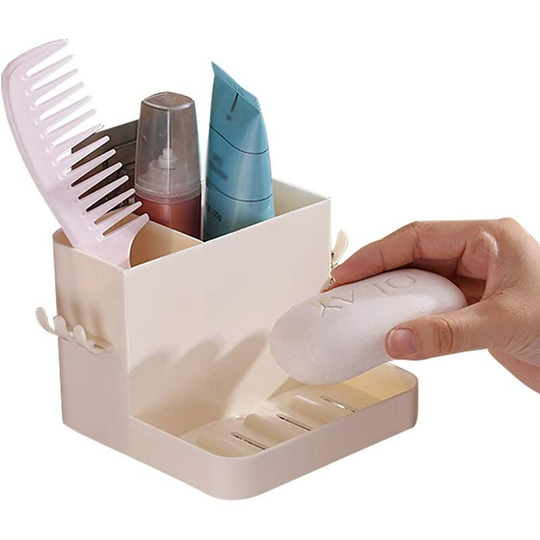 Single Toothbrush Bathroom Shelf Wall Suction Cup Toilet-Free Punch Nail-Free Soap Storage Rack Soap Box Soap Tray