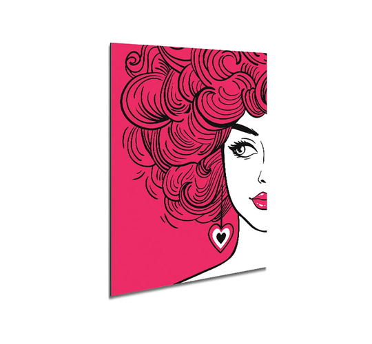 I Believe in Pink - Unframed Graphic Art on Metal
