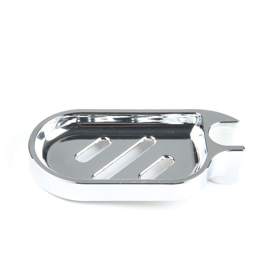 Betterlife Soap Dish, 1 pcs abs Soap Dish for Bathroom, Silver