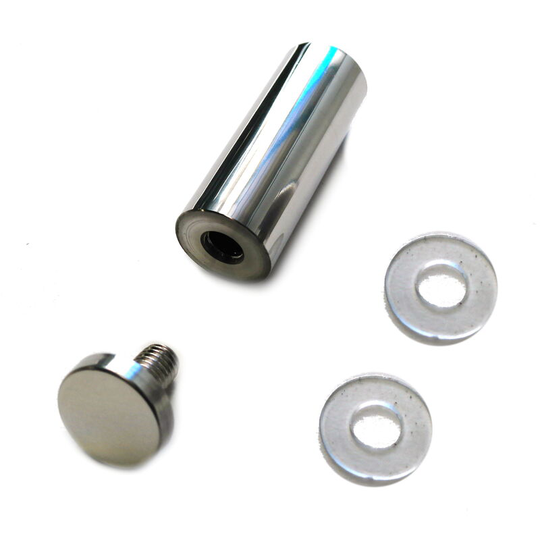 GTV - Mirror & Glass Hanging Kit Wall Bracket Adjustable Clips Set - Colour Chrome - Pack of 2