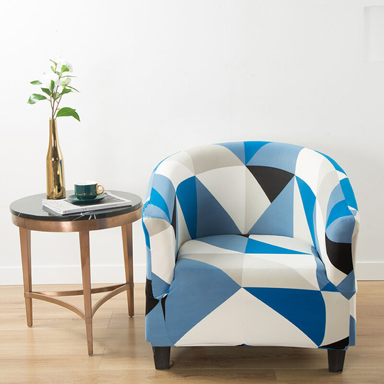 Chair Slipcover Stretch Barrel Chair Slipcovers Removable Tub Chair Slipcovers Armchair Sofa Slipcover Sofa Furniture Protector Geometric Pattern
