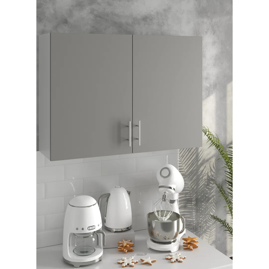 Latitude Run Kitchen 1000mm Wall Cabinet - Grey