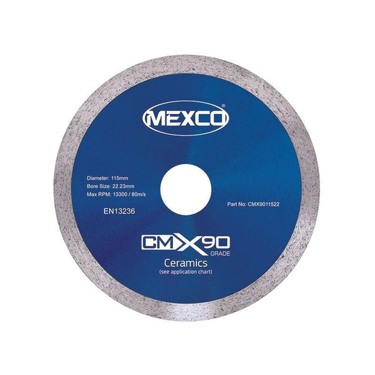 CMX90 125 mm x 22.23 mm diamond ceramic tile blade - Mexco