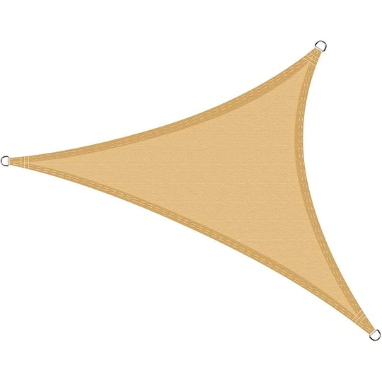 2x2x2 Waterproof Shade Sail, 2m Triangle Garden Sail, 98% uv Blocking 420D pes 2x2 Triangle Shade Sail for Outdoor Patio Awning with Free Rope,