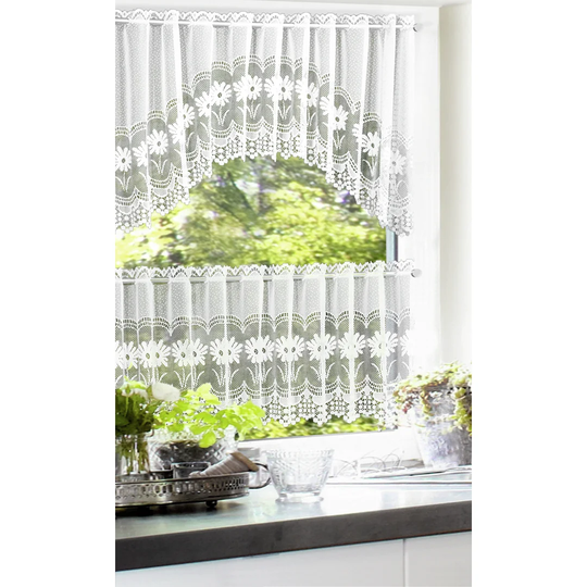 Corriveau Eyelet Sheer 2 Piece Curtain Set