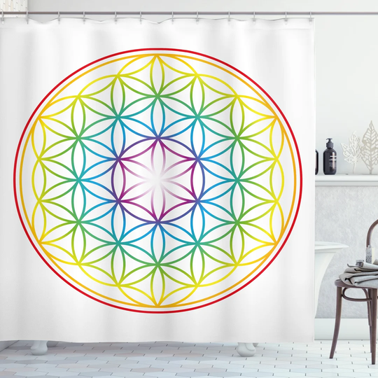 Bhagirath 13 Piece Polyester Shower Curtain Set