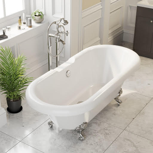 Park Lane Oxford Freestanding Roll Top Bath with Ball Feet 1500mm
