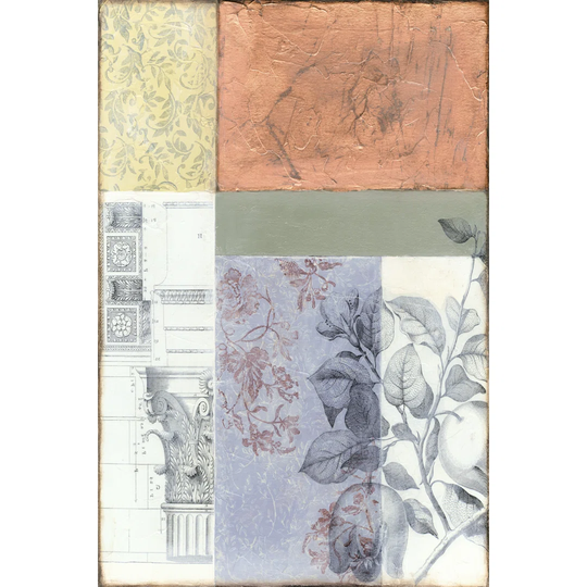 Neo Victorian Collage I by Jennifer Goldberger - Wrapped Canvas Art Prints
