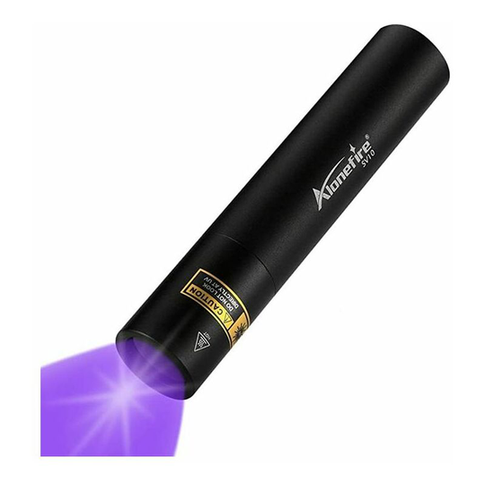 Usb Rechargeable Urine Detector365nm FluoresceinPowerful 5W uv led Torch Ultraviolet Blacklight for Paint Resin Curing with Built-in Lithium