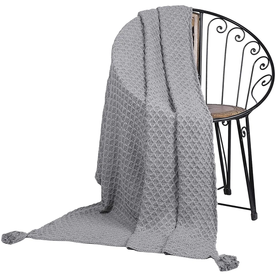Bart Knitted 100% Cotton Throw
