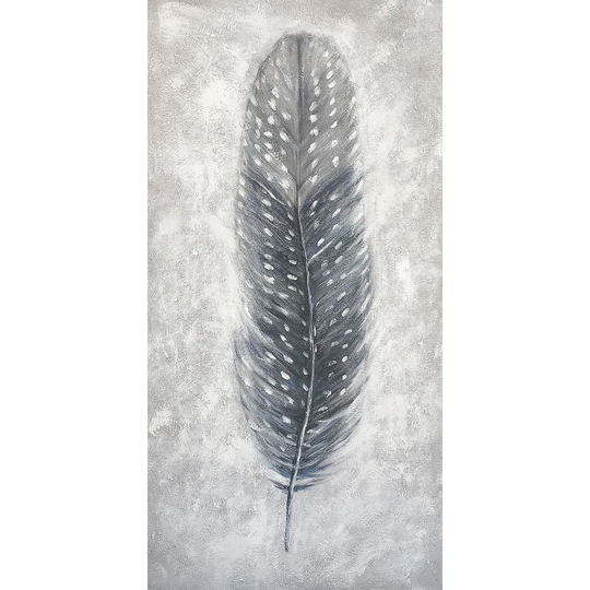 'Feather' - Unframed Painting Print on Canvas