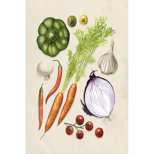 Vegetable Garden II by Grace Popp - Wrapped Canvas Painting