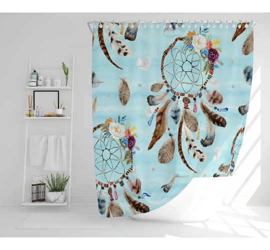 Broumov Polyester Shower Curtain Set