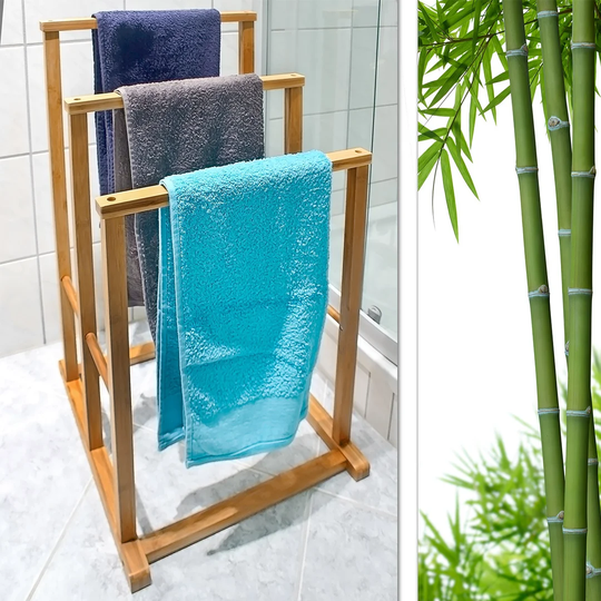 Fort Calhoun Bamboo Free Standing Towel Stand