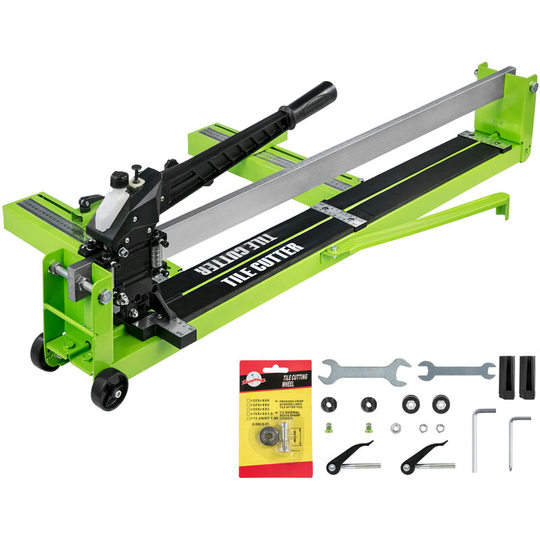 Vevor - Tile Cutter 31.5-Inch Manual Tile Cutter 1.4-Inch Tile Cutting Machine Ceramic Porcelain Tile Cutter w/Laser Guide All-Steel Frame and Bonus