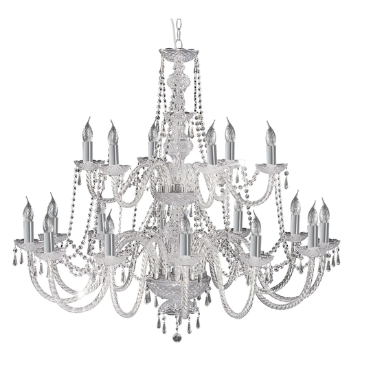 18-Light Candle-Style Chandelier