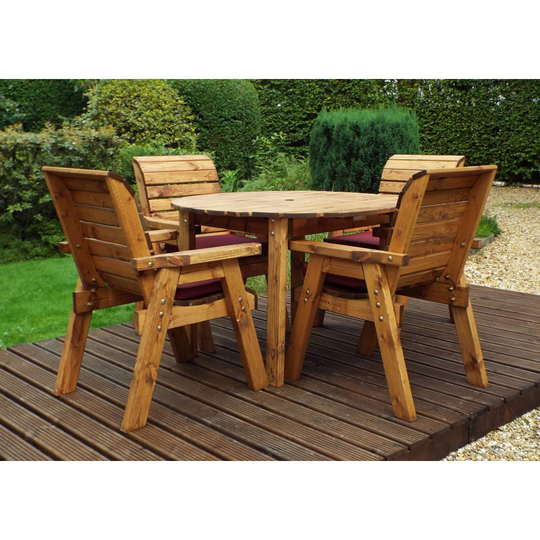 Feliciano 4 Seater Dining Set with Cushions