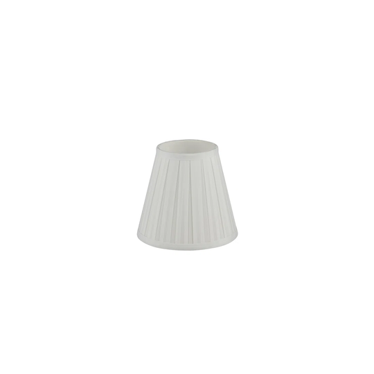 18Cm H Polyester Empire Lamp Shade ( Clip On ) in White
