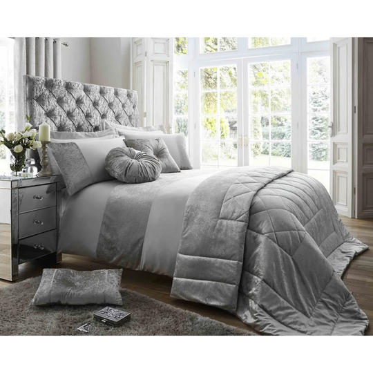 Karen Oyster Gold Microfibre Duvet Cover Set