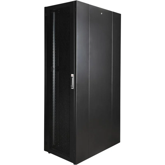 Rackmatic - Rack Cabinet 19 Mobirack standing 42U Width 600 Depth 1000 Black Perforated Door