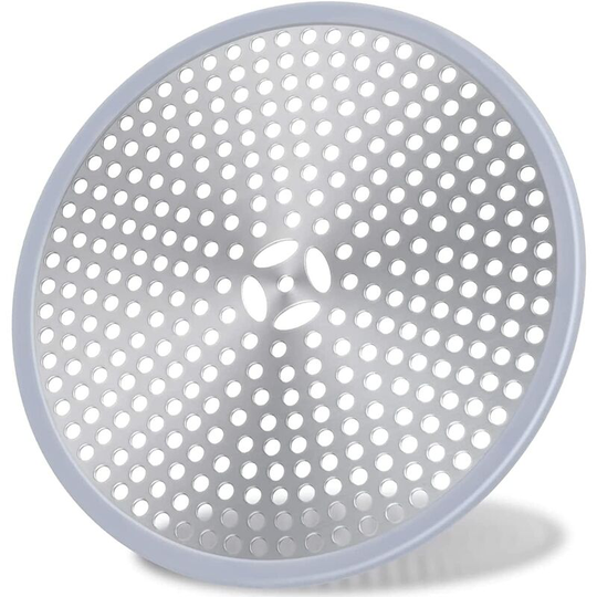 Shower Drain, Hair Filter, Shower Plug Filter, Anti Hair Shower Grid, Drain Cover Sink Filter, Hair Catcher Shower Drain - Silver Stainless Steel and