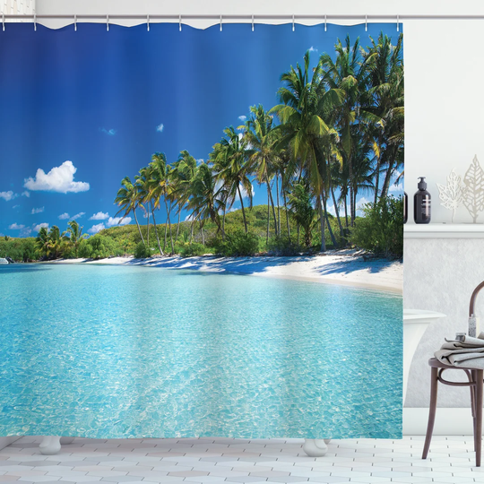 Azon Polyester Shower Curtain Set
