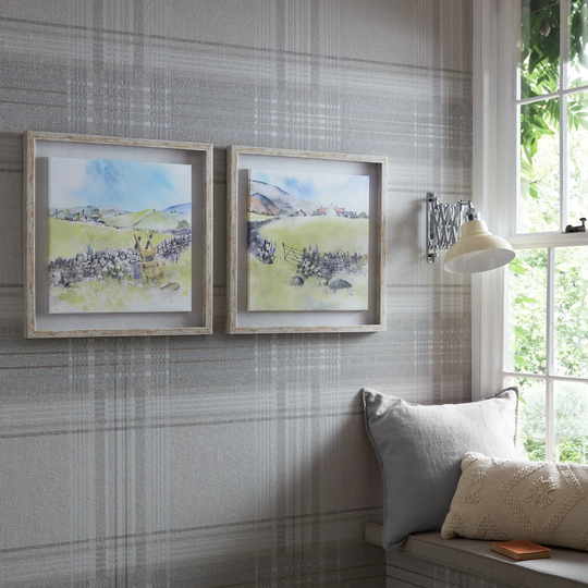 2 Piece Floater Frame Art Prints Set on Canvas