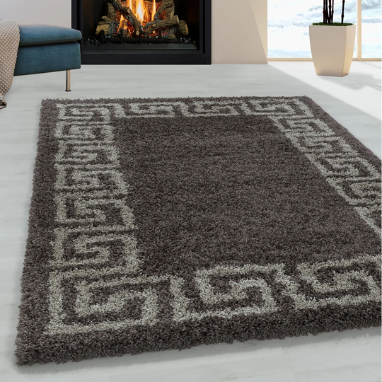 Crelake Shaggy Taupe Rug