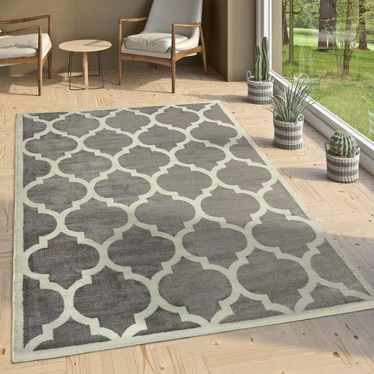 Deford Flatweave Grey/Brown/Blue Rug