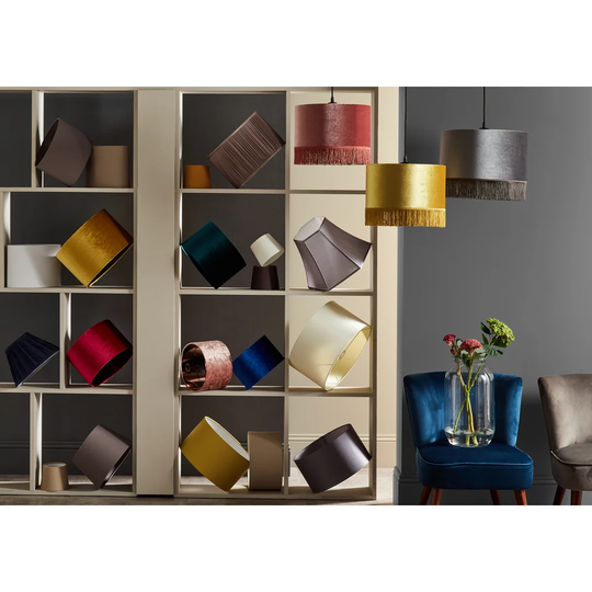 Aimon Velvet Drum Lamp Shade