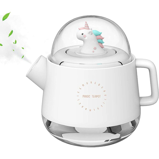 Ilovemilan - Ultrasonic Quiet Mist Air Humidifier with Night Light, Mini Portable Essential Diffuser (Unicorn)