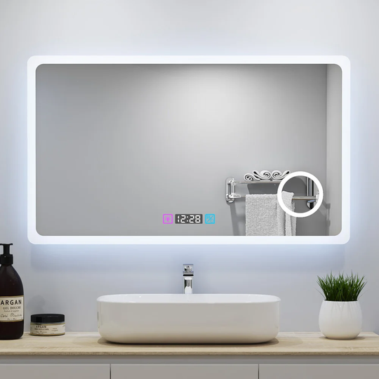 Aruni Magnifying Lighted Wall Mounted Dresser Mirror