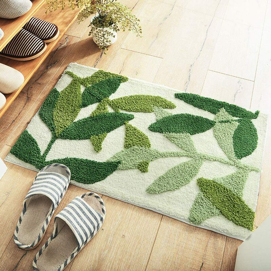 Perleraregb - Water-absorbent non-slip bathroom mat, shower mat, chenille waterproof plush non-slip household mat, bathroom shower corridor, bedroom,