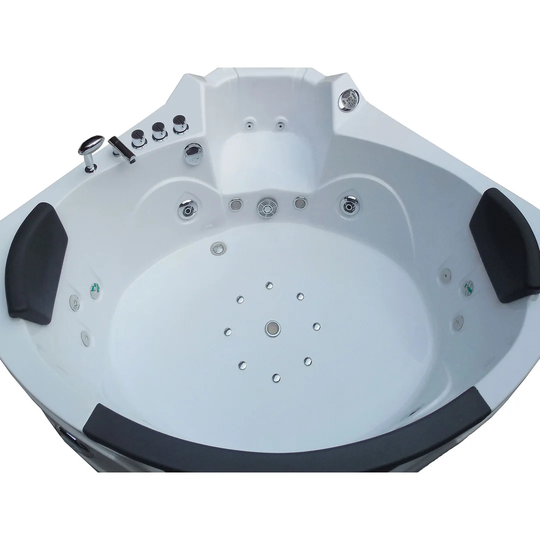 Athena Whirlpool Bath Tub Spa Corner Bath Tub 150 x 150 cm Hot Tub Double Pump
