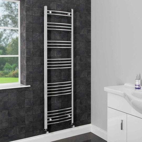 Duratherm - Heated Towel Rail 1600 x 450mm Curved - Silver