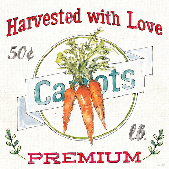 Veggie Market V by Anne Tavoletti - Wrapped Canvas Typography Print