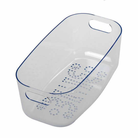 Modern Reginox Plastic Clear Half Bowl Colander Basket Accessory Kitchen Sink - Clear