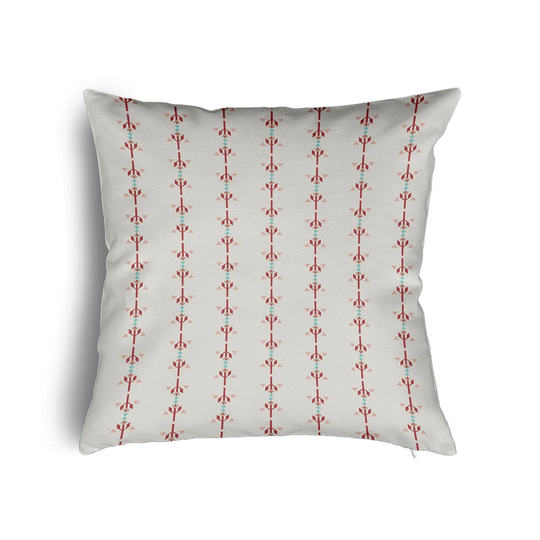 Ortrun Down Striped Square Scatter Cushion with Filling