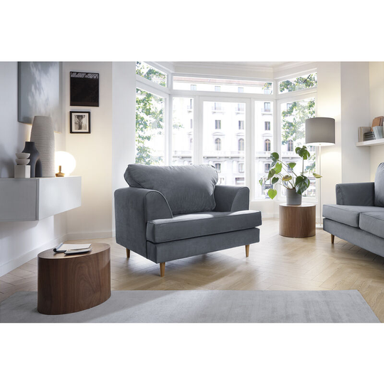 Harper Armchair - color Dark Grey - Dark Grey