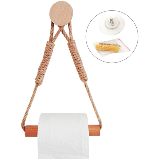 Toilet Paper Holder without Drilling Toilet Roll Holder Industrial Style Toilet Roll Holder Towel Holder for Toilet Bathroom Vintage Decoration