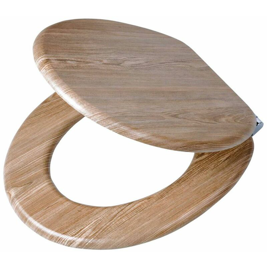 Soft-Close Toilet Seat Scaffold mdf Brown 252022546 Tiger Brown