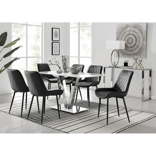 Weskan 6 - Person Dining Set