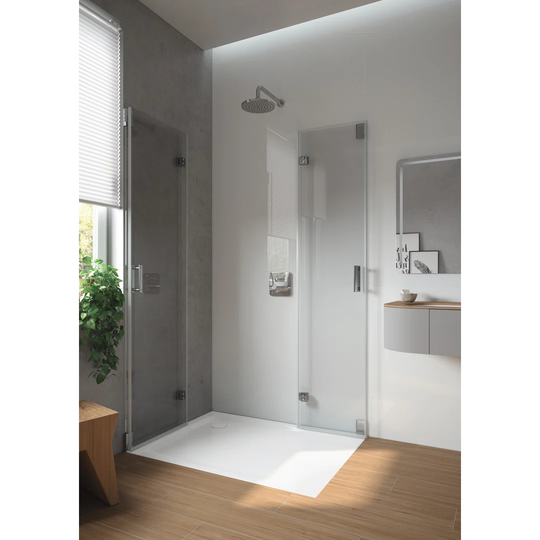 Superplan 1000 x 1000 mm Steel Enamel Shower Tray - Warm Beige