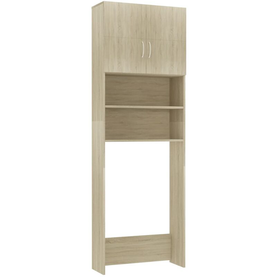 Washing Machine Cabinet Sonoma Oak 64x25.5x190 cm Engineered Wood Vidaxl sonoma oak