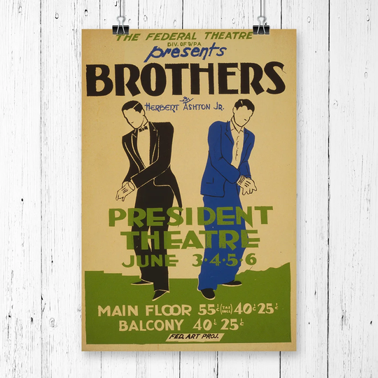 'Vintage WPA Brothers' Vintage Advertisement