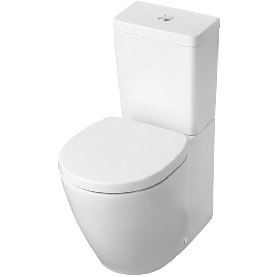 Ideal Standard - Concept Space Back To Wall Close Coupled Toilet with Cube Cistern - Soft Close Seat