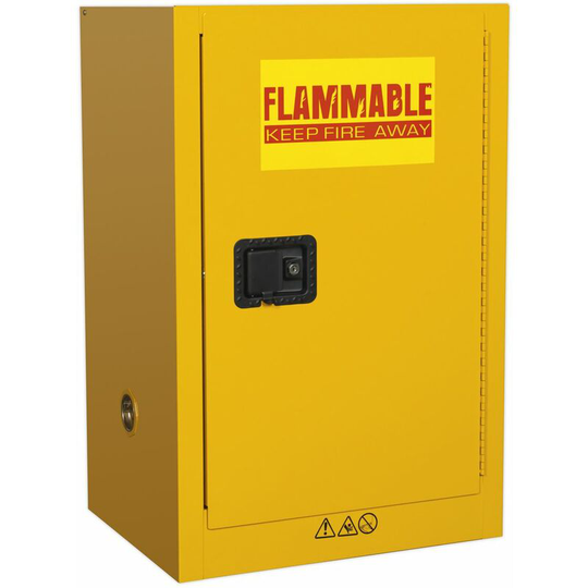 FSC07 Flammables Storage Cabinet 585 x 455 x 890mm - Sealey