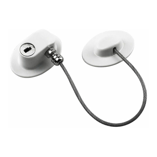Morejieka - Popular 2Pcs Fridge Locks Refrigerator Locks Children Safety Fridge Restrictor No Drilll Freezer Locks Cupboard Cabinet Locks with Keys
